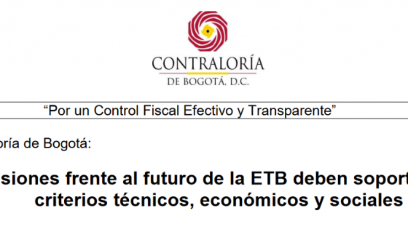 Para BP ETB Contraloria